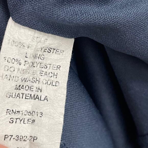 Andree by Unit Short Flutter Sleeve Floral Dress Navy Pink Womens 2X - Picture 4 of 6